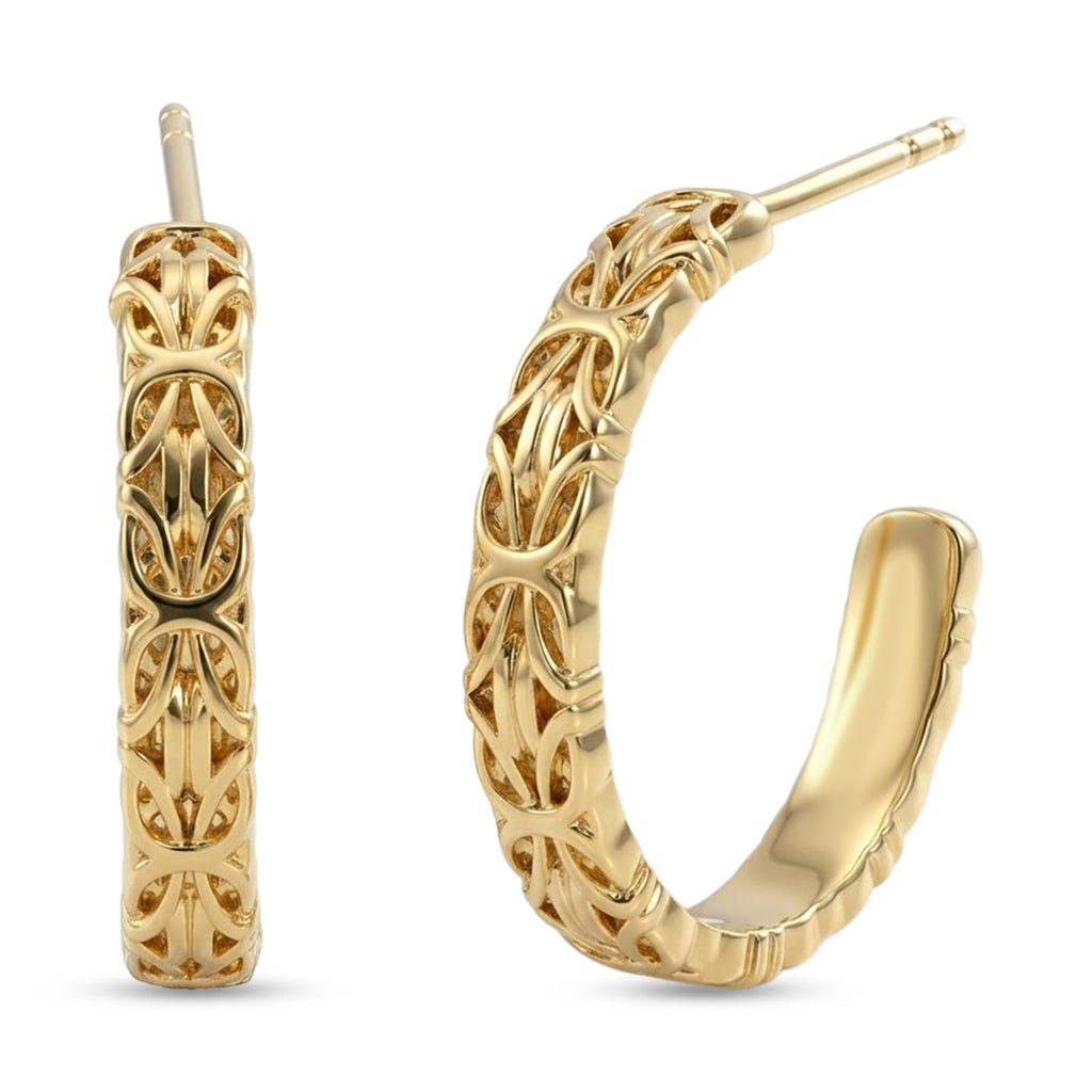 EVER TRUE Bronzella Kollektion-Reine Bronze 750 Vergoldet Ohrringe 3,45g