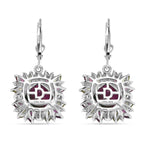 D'Joy Wassermelonen Quarz Triplett, Rhodolith Granat, Peridot und Zirkon Schmuckset