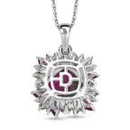 D'Joy Wassermelonen Quarz Triplett, Rhodolith Granat, Peridot und Zirkon Schmuckset