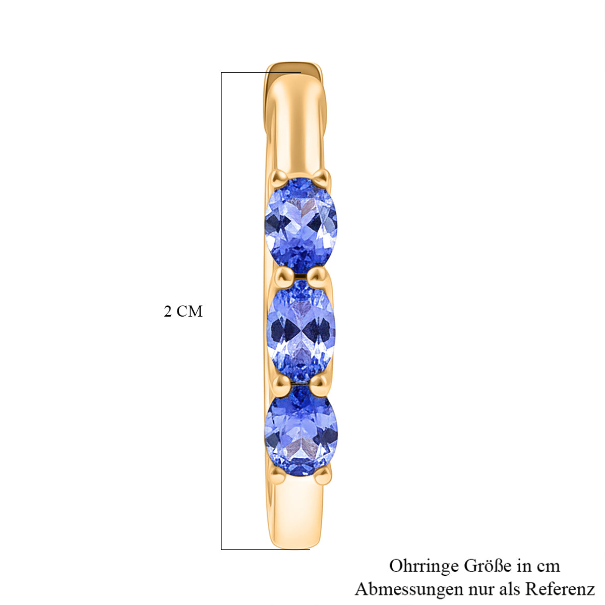 D'Joy AA Tansanit Ring und Ohrringe