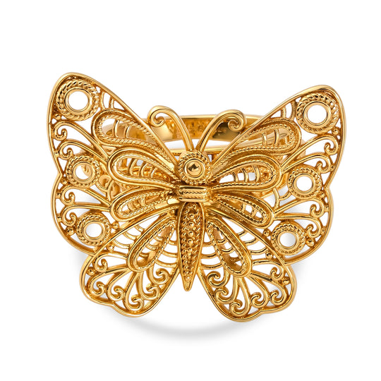 EVER TRUE Bronzella Kollektion-Reine Bronze 750 VergoldetRing (Größe 19.00) ca. 6,24g