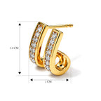 D'Joy Moissanit Ohrringe 925 Silber 750 Vergoldet ca. 0,57 ct.