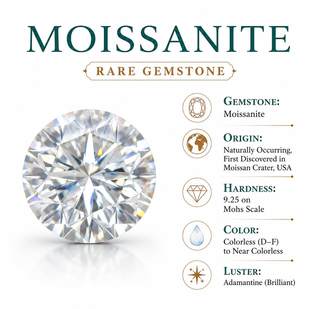 D'Joy Moissanit Ohrringe 925 Silber 750 Vergoldet ca. 0,57 ct.