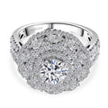 LUXURIANT DIAMOND - Lab Grown Diamant SI-GH Ring 925 Silber Rhodiniert (Größe 16.00) (10-15 Werktage Lieferzeit) ca. 2.50 ct