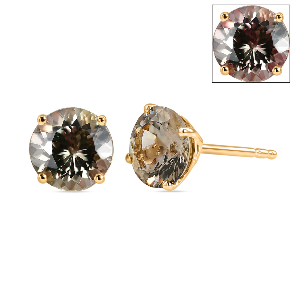 LUXORO AAA Turkizit Ohrringe 417 Gold ca. 3,00 ct.