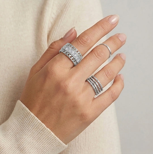 LUXURIANT DIAMOND - Lab Grown Diamant SI-GH Ring 925 Silber (Größe 20.00) ca. 1,57 ct