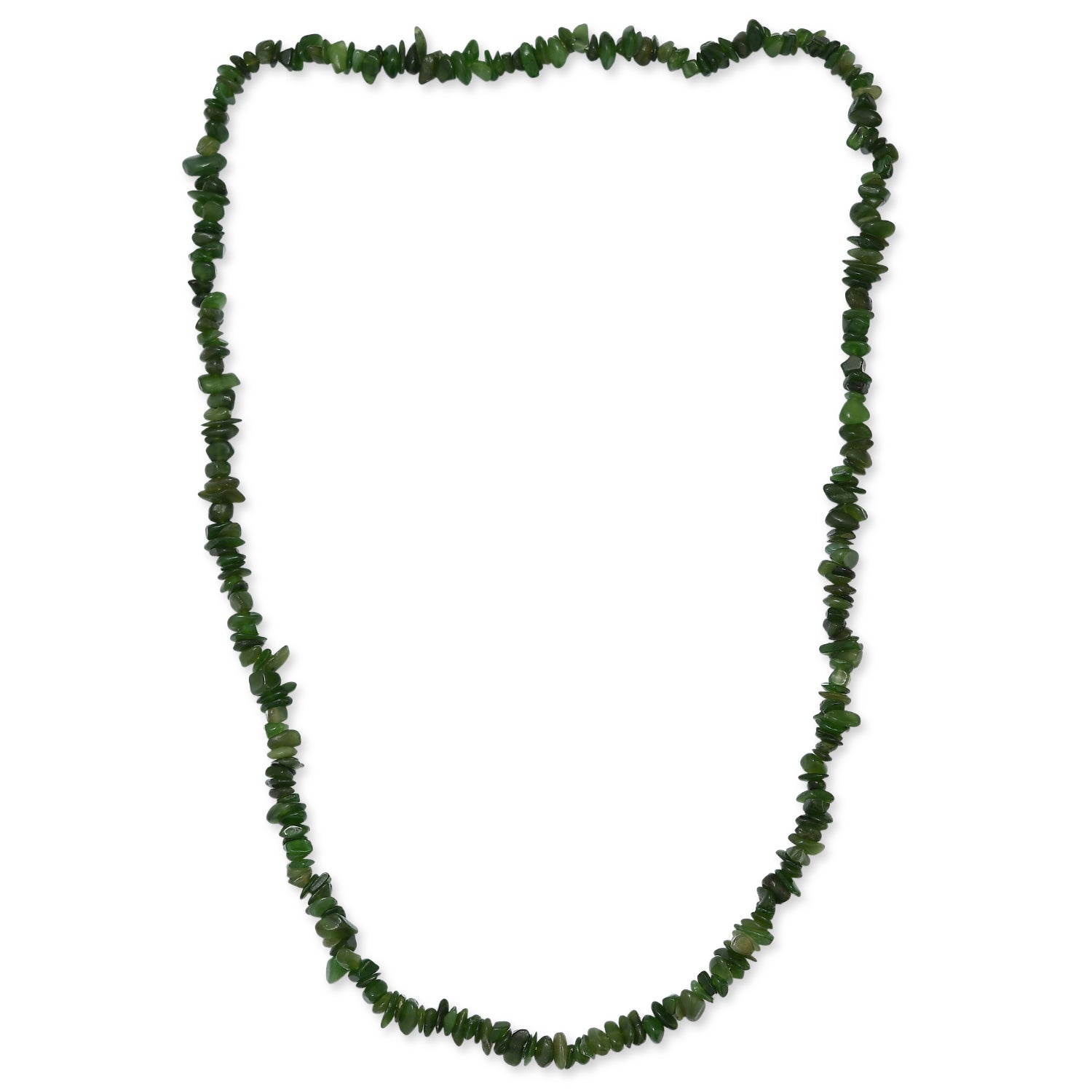 Nephrit Halskette 70 cm ca. 355.00 ct