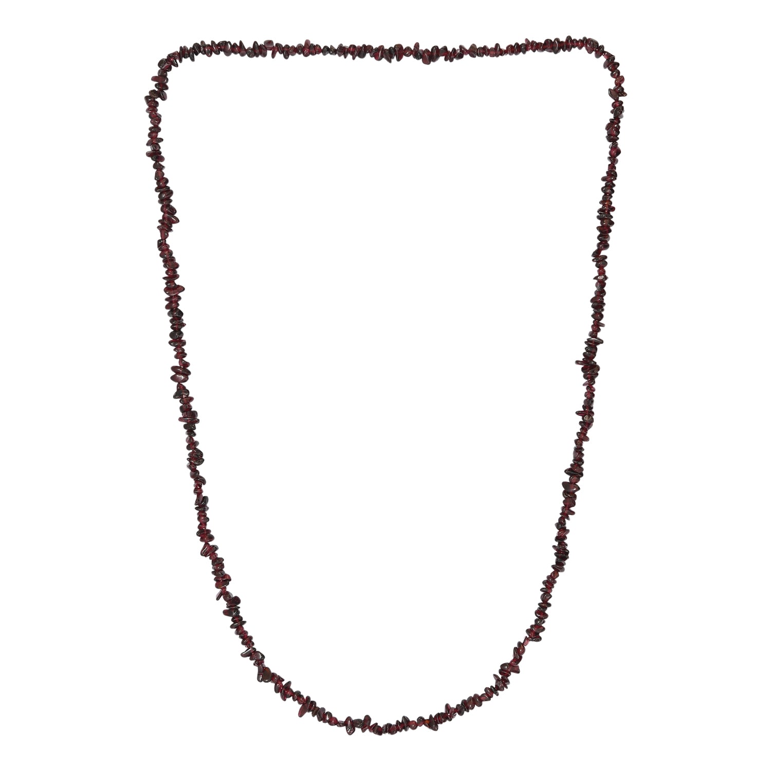Roter Granat Halskette 70 cm ca. 180.00 ct