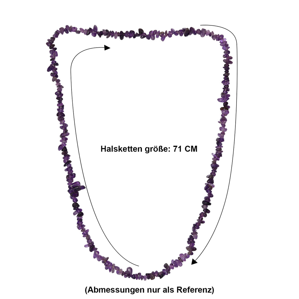 Amethyst Halskette 70 cm ca. 145.00 ct