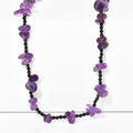 Amethyst, Schwarzer Spinell Halskette 91 cm ca. 240.00 ct