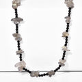 Labradorit, Schwarzer Spinell Halskette 91 cm ca. 240.00 ct
