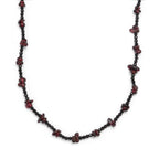 Roter Granat, Schwarzer Spinell Halskette 91 cm ca. 240.00 ct