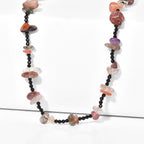 Strahlen Quarz, Schwarzer Spinell Halskette 91 cm ca. 240.00 ct