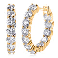LUXURIANT DIAMOND - Lab Grown Diamant SI-GH SGL zertifiziert Ohrringe 925 Silber 750 Gelbgold vermeil ca. 5.35 ct