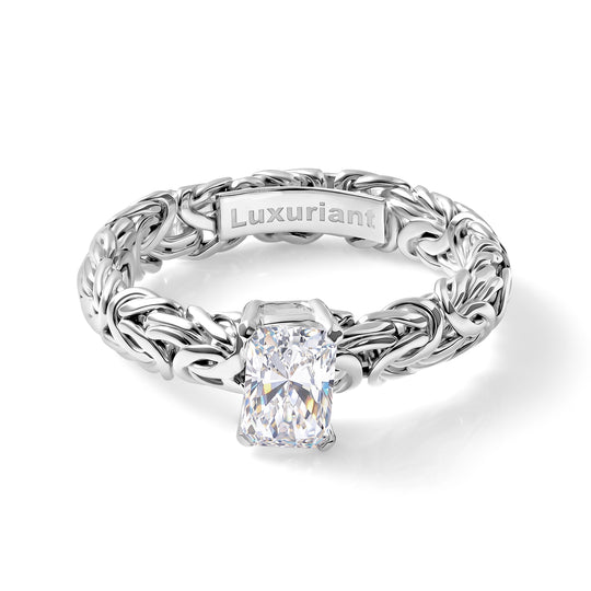 LUXURIANT DIAMOND - Lab Grown Diamant SI-GH Ring 925 Silber (Größe 20.00) ca. 1,02 ct