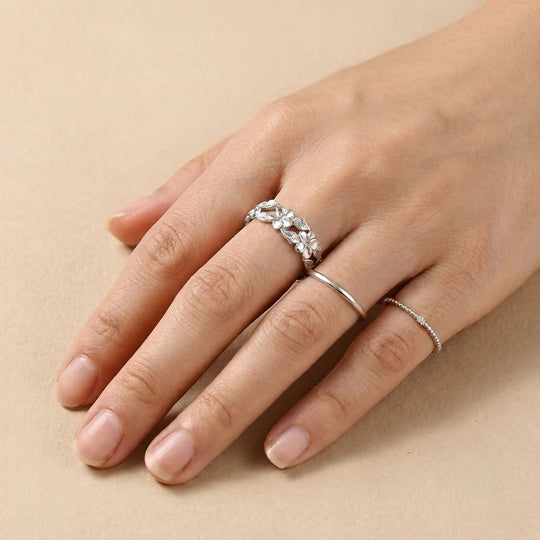 925 Silber Ring (Größe 17.00) ca.