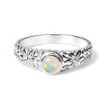 D'Joy AAA Natürlicher, äthiopischer Welo Opal Ring 925 Silber (Größe 16.00) ca. 0,32 ct
