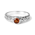 D'Joy AAA Hessonit Granat Ring 925 Silber (Größe 16.00) ca. 0,60 ct