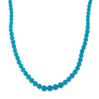 D'Joy AAAA Amazonit Halskette ca. 50 cm 925 Silber Rhodiniert ca. 210,00 ct.