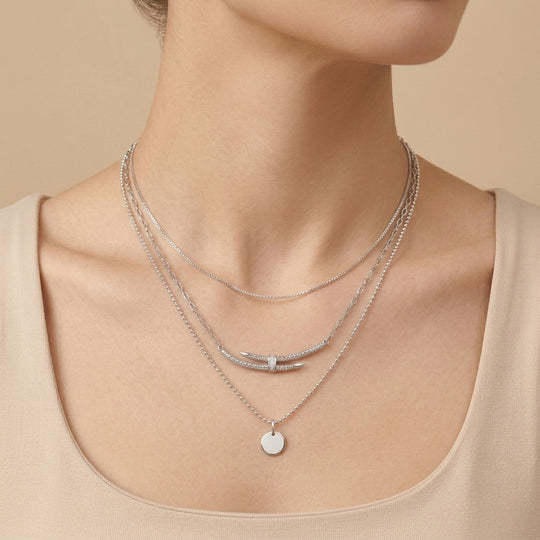 LUXURIANT DIAMOND - Lab Grown Diamant SI-GH Halskette ca. 50 cm 925 Silber ca. 0,13 ct.
