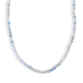 Mehrfarbiger Aquamarin Halskette ca. 50 cm 316L Edelstahl ca. 160,00 ct.