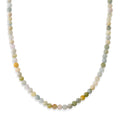 Mehrfarbige grüne Beryll 50cm Halskette - 160 ct.
