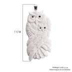Ox Bone Anhänger 925 Silber ca. 48.10 ct