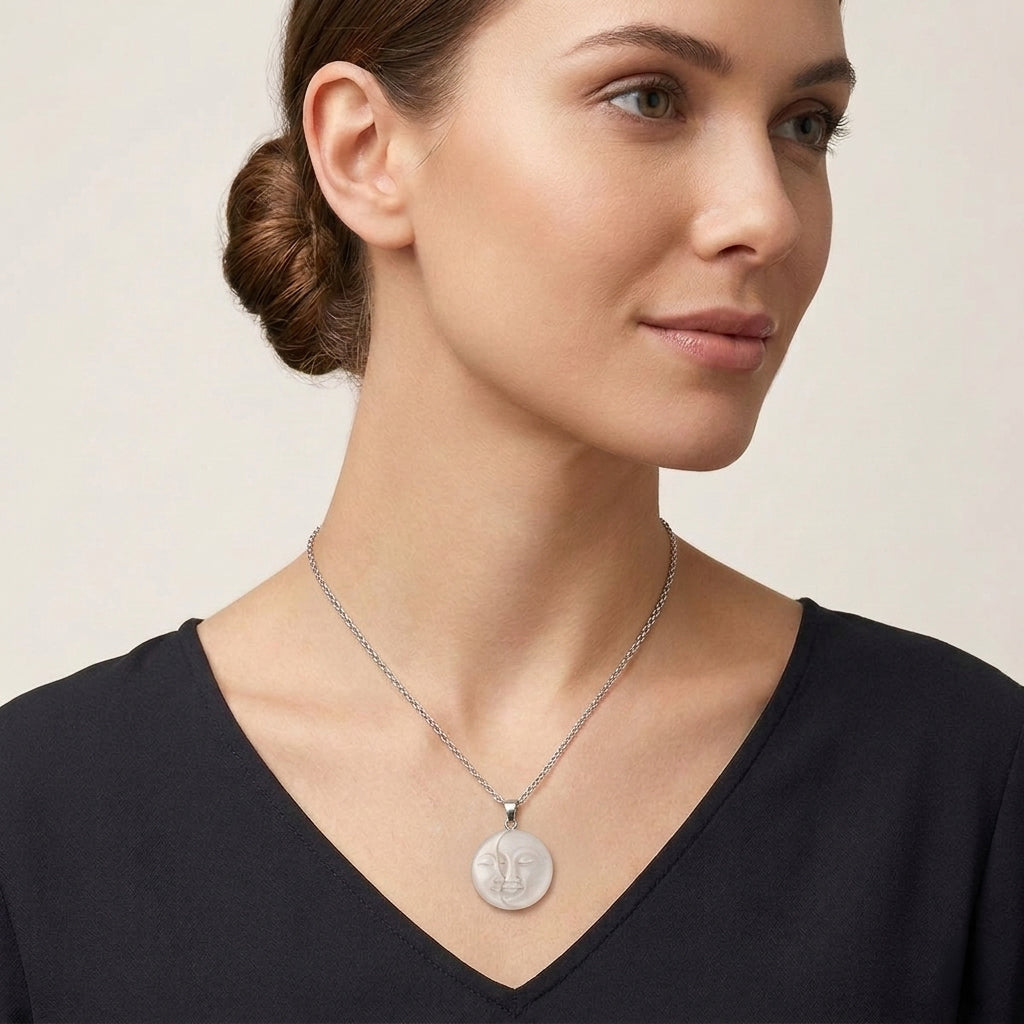 Ox Bone Anhänger 925 Silber ca. 20,23 ct.