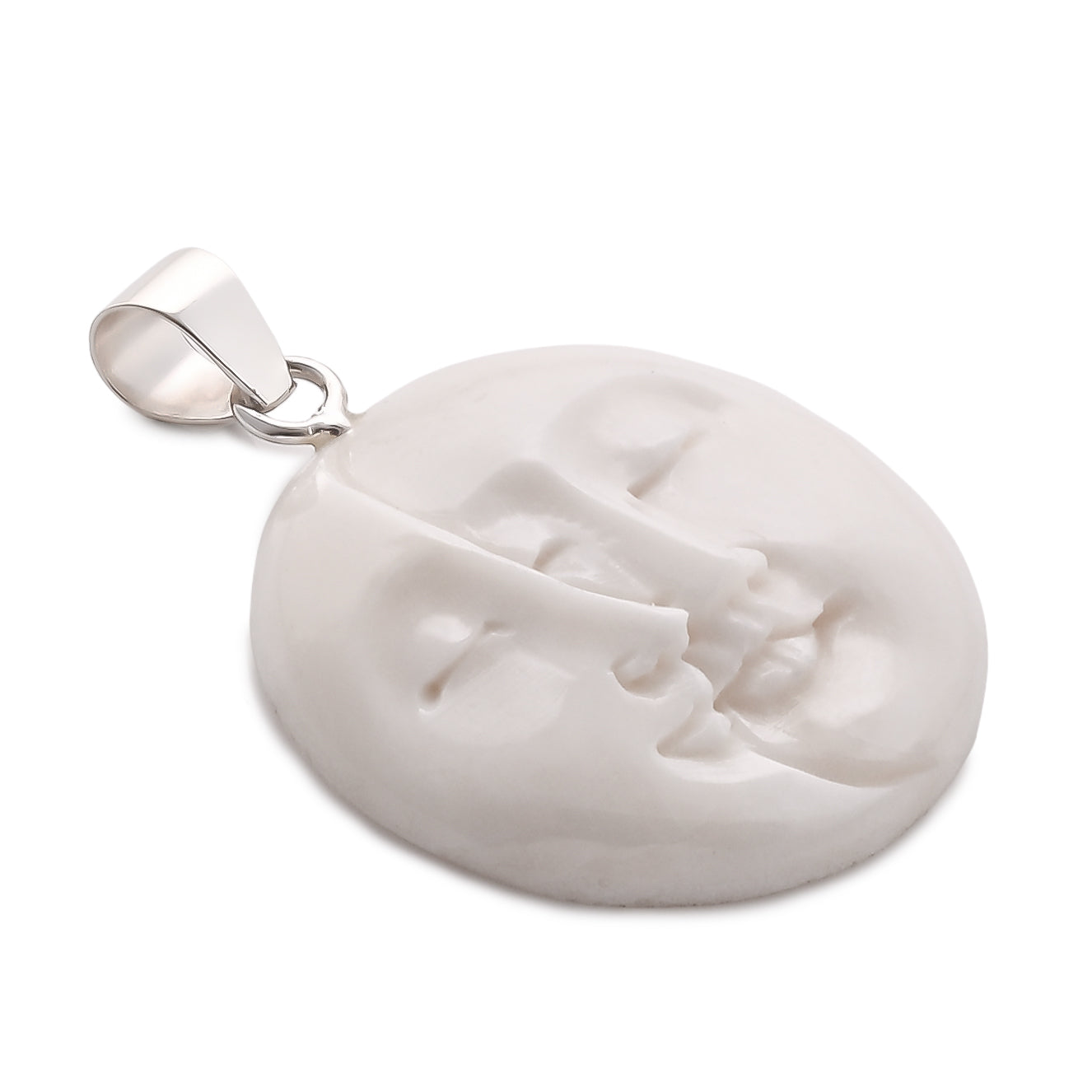 Ox Bone Anhänger 925 Silber ca. 20,23 ct.