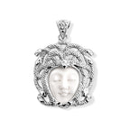 D'Joy Ox Bone Anhänger 925 Silber ca. 8,46 ct.