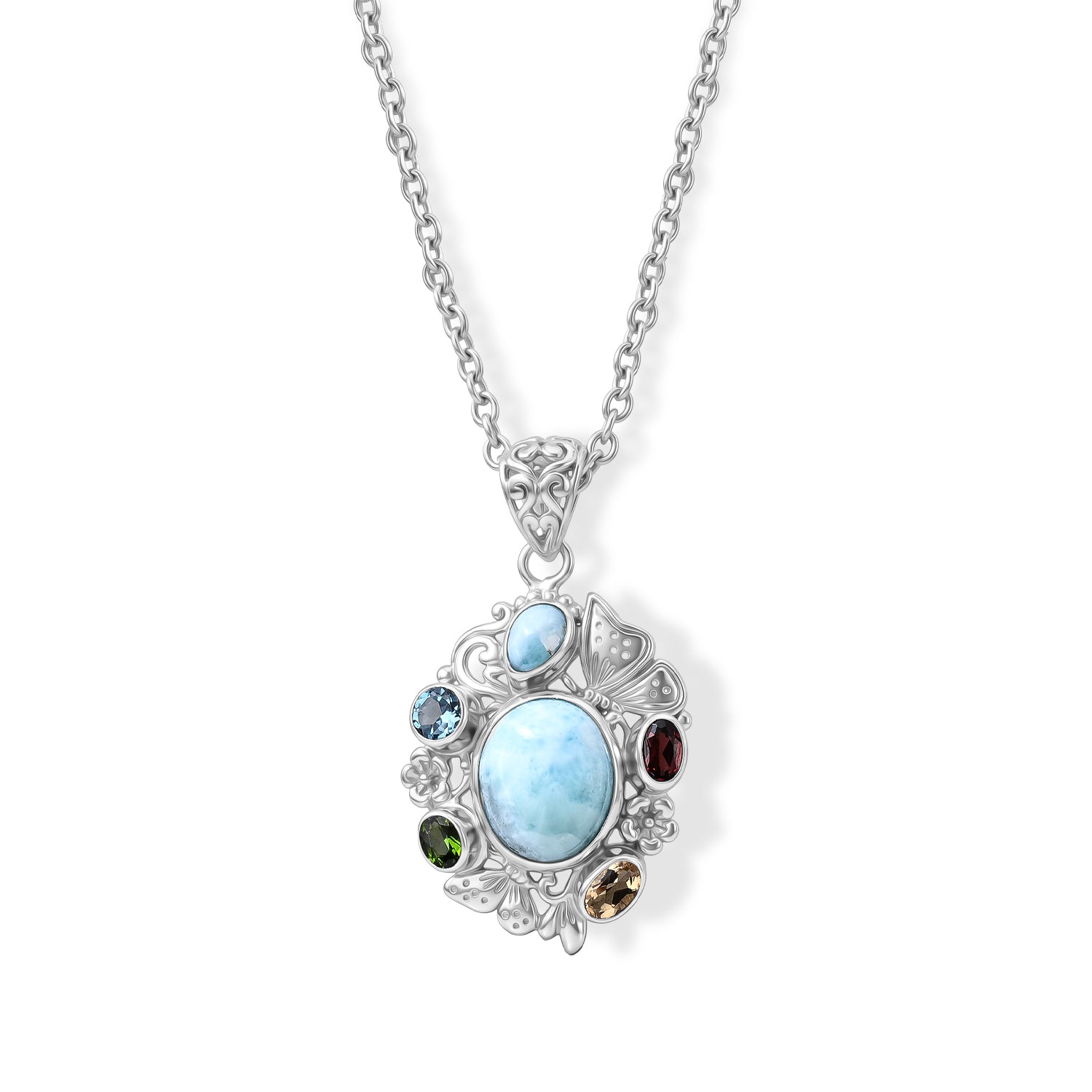 D'Joy AA Larimar Anhänger 925 Silber ca. 7,83 ct.