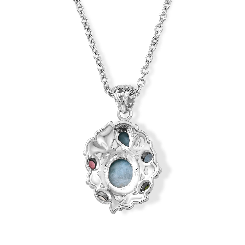 D'Joy AA Larimar Anhänger 925 Silber ca. 7,83 ct.