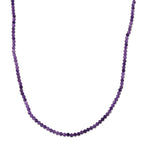 Afrikanischer Amethyst Halskette ca. 45 cm 316L Edelstahl ca. 50.00 ct