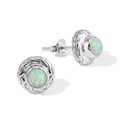 D'Joy AA Natürlicher, äthiopischer Welo Opal Ohrringe 925 Silber ca. 0.66 ct