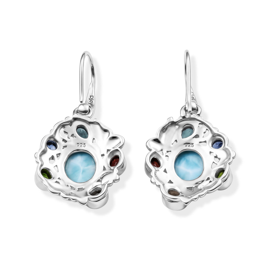 D'Joy AA Larimar Ohrringe 925 Silber ca. 8,52 ct.