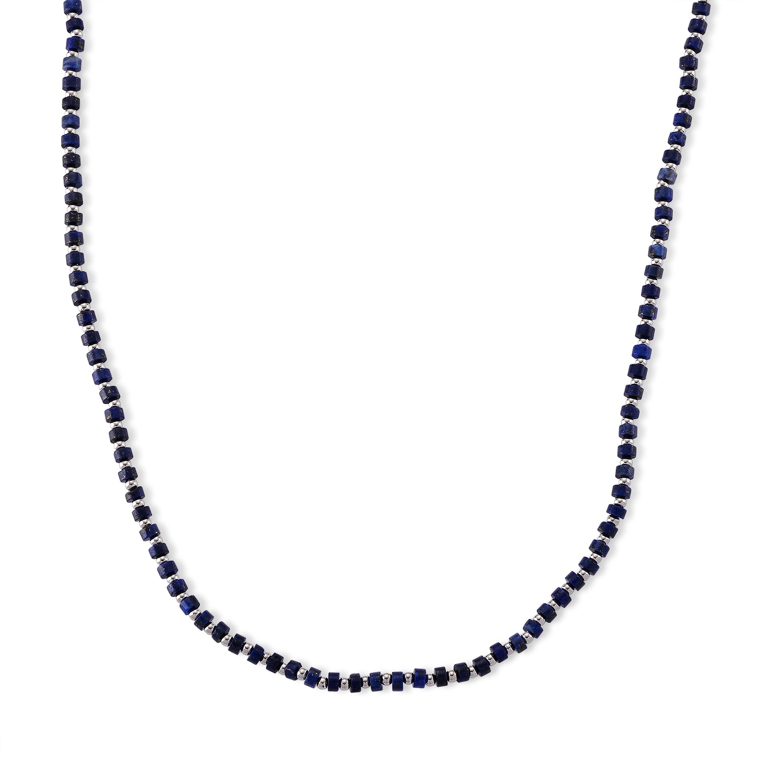 Lapislazuli Halskette, flexibel, Reine Legierung ca. 25.00 ct