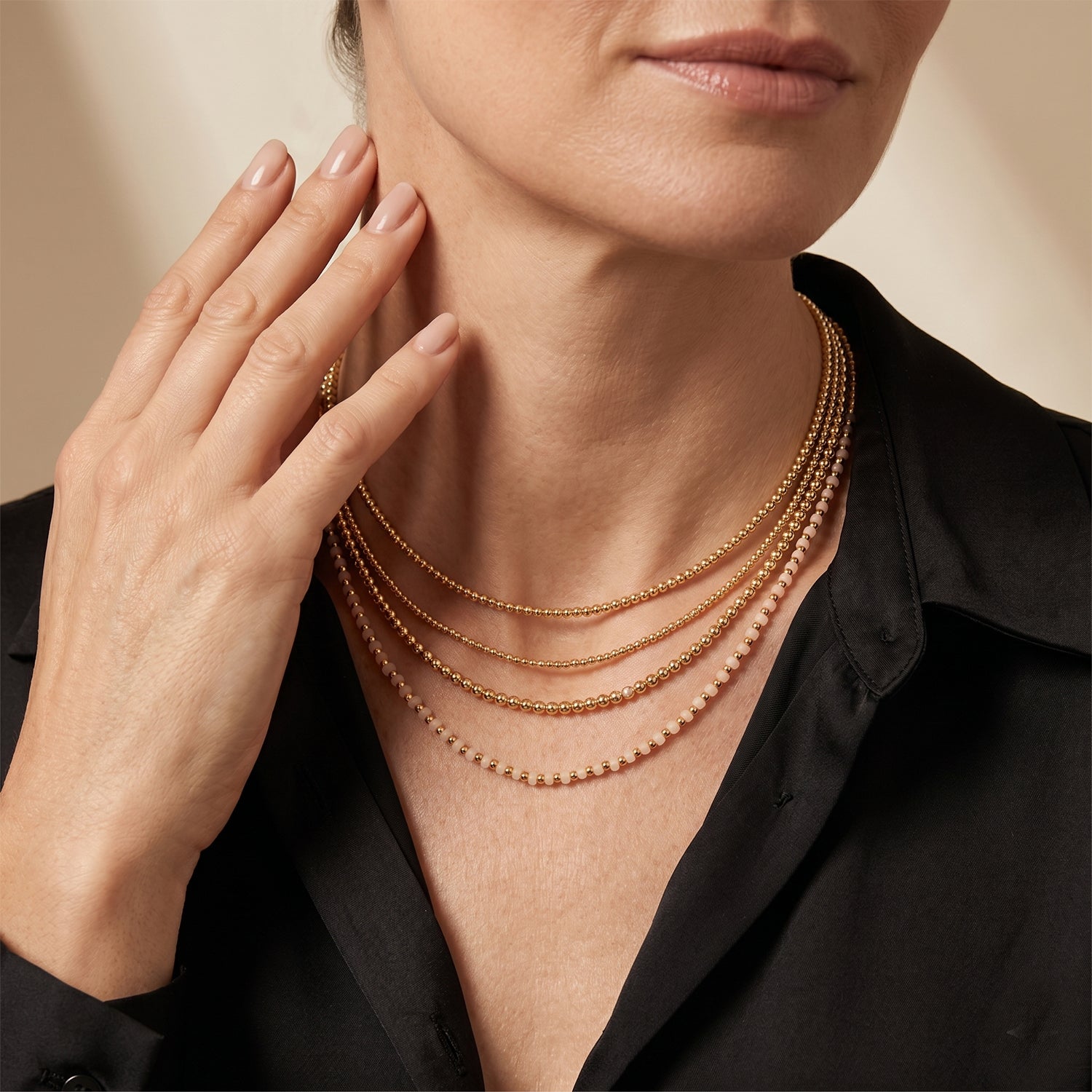 Weißer Kristall Halskette, flexibel, Reine Legierung Vergoldet 25.00 ct