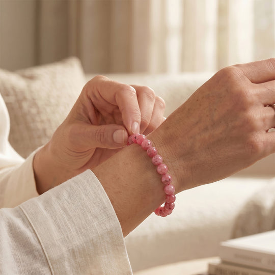 Sakura Rhodochrosit Armband 18 cm ca. 130.00 ct