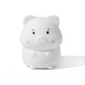 Pig Silicone LED Lamp 1.Control method: Hand pat 2.Light color: Seven colors + warm light 3.Battery: Polymer -180mA 4.Material: ABS+ Silicone 5.Product features: warm white half a light - warm Bai Quan bright - red - blue - green - powder - purple - yell