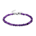 Afrikanischer Amethyst Armband ca. 18 +5 cm Extender 316L Edelstahl ca. 20.00 ct