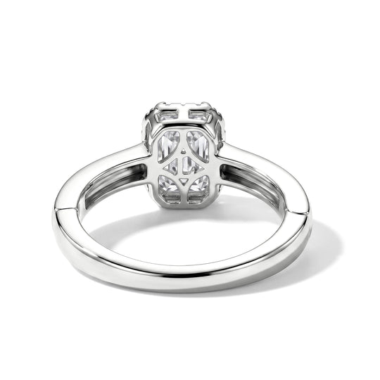 LUXURIANT DIAMOND - Lab Grown Diamant SI-GH SGL zertifiziert
 Ring 925 Silber Rhodiniert (Größe 21.00) ca. 1,07 ct