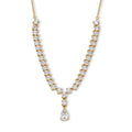 D'Joy Moissanit Halskette ca. 45 cm 925 Silber 750 Gelbgold vermeil ca. 8.87 ct