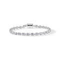D'Joy Moissanit Armband ca. 18 cm 925 Silber 750 Gelbgold vermeil ca. 6,42 ct.