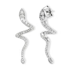 LUXURIANT DIAMOND - Lab Grown Diamant SI-GH SGL zertifiziert
 Ohrringe 925 Silber Rhodiniert ca. 0,57 ct.