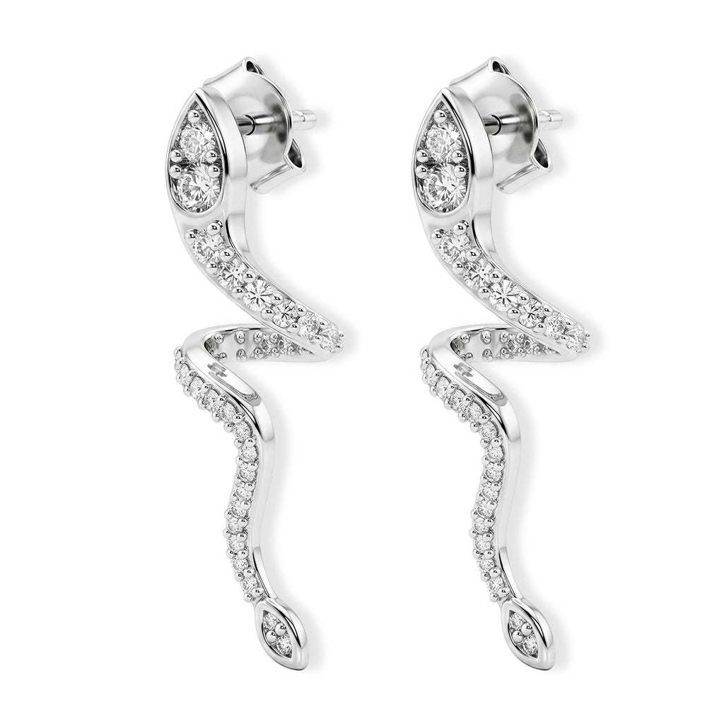 LUXURIANT DIAMOND - Lab Grown Diamant SI-GH SGL zertifiziert
 Ohrringe 925 Silber Rhodiniert ca. 0,57 ct.