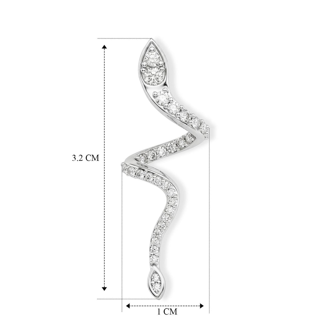 LUXURIANT DIAMOND - Lab Grown Diamant SI-GH SGL zertifiziert
 Ohrringe 925 Silber Rhodiniert ca. 0,57 ct.