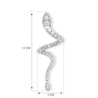LUXURIANT DIAMOND - Lab Grown Diamant SI-GH SGL zertifiziert
 Ohrringe 925 Silber Rhodiniert ca. 0,57 ct.