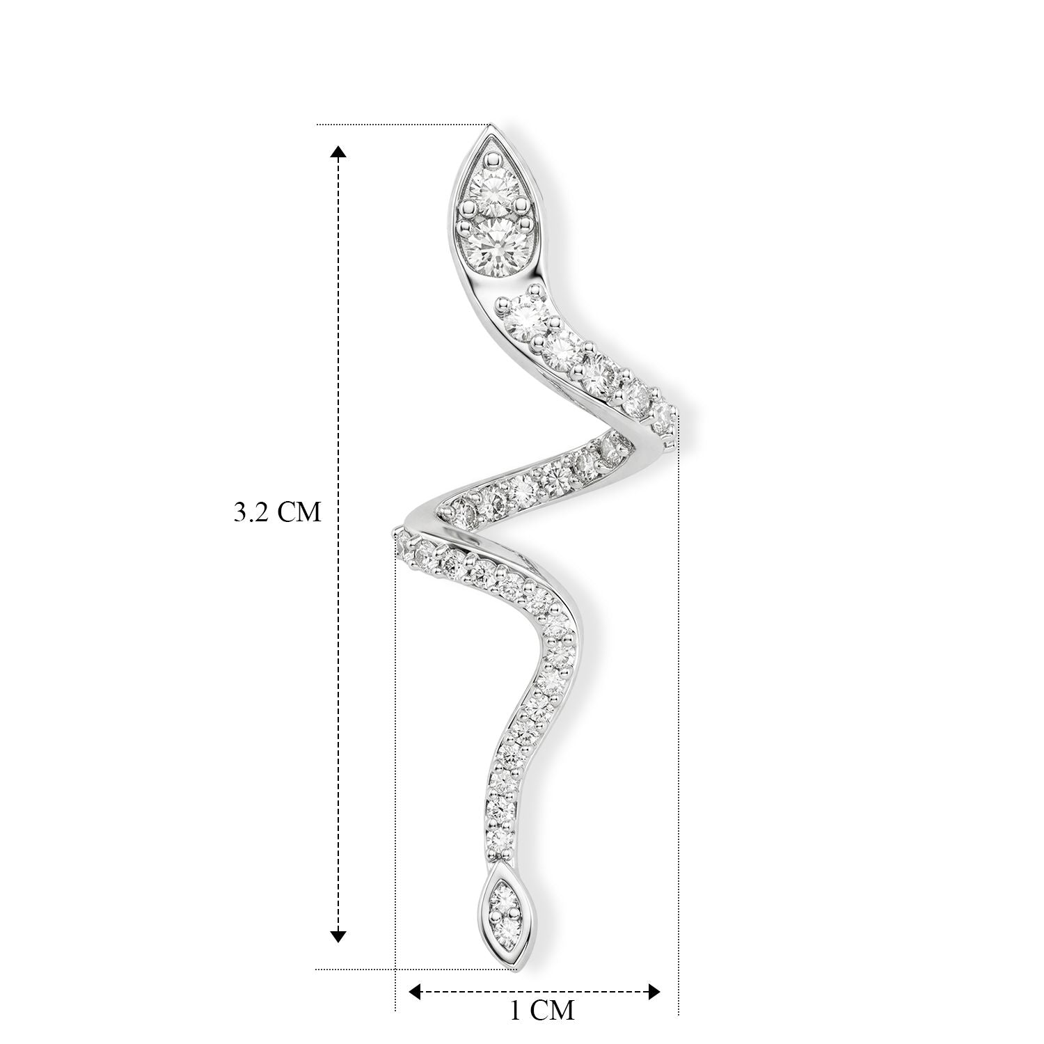 LUXURIANT DIAMOND - Lab Grown Diamant SI-GH SGL zertifiziert
 Ohrringe 925 Silber Rhodiniert ca. 0,57 ct.