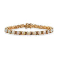 D'Joy AA natürliches, äthiopisches Welo Opal, blaues und mehrfarbiges Turmalin 19cm Armband - 13,34 ct.