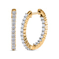 LUXURIANT DIAMOND - Lab Grown Diamant SI-GH Ohrringe 925 Silber Rhodiniert ca. 0.96 ct